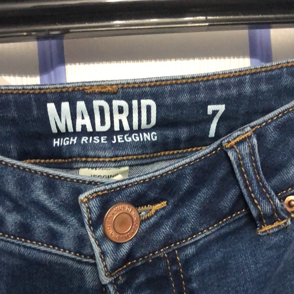 Urban Planet High Rise Skinny Ripped Jeggings - Picture 3 of 3